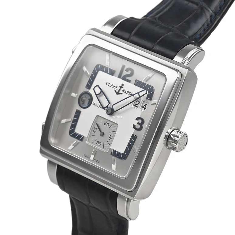 Ulysse Nardin,Dual Time 42mm,42mm,Stainless Steel,Silver,Automatic,Dule Time,Big Date,243,243-92/601