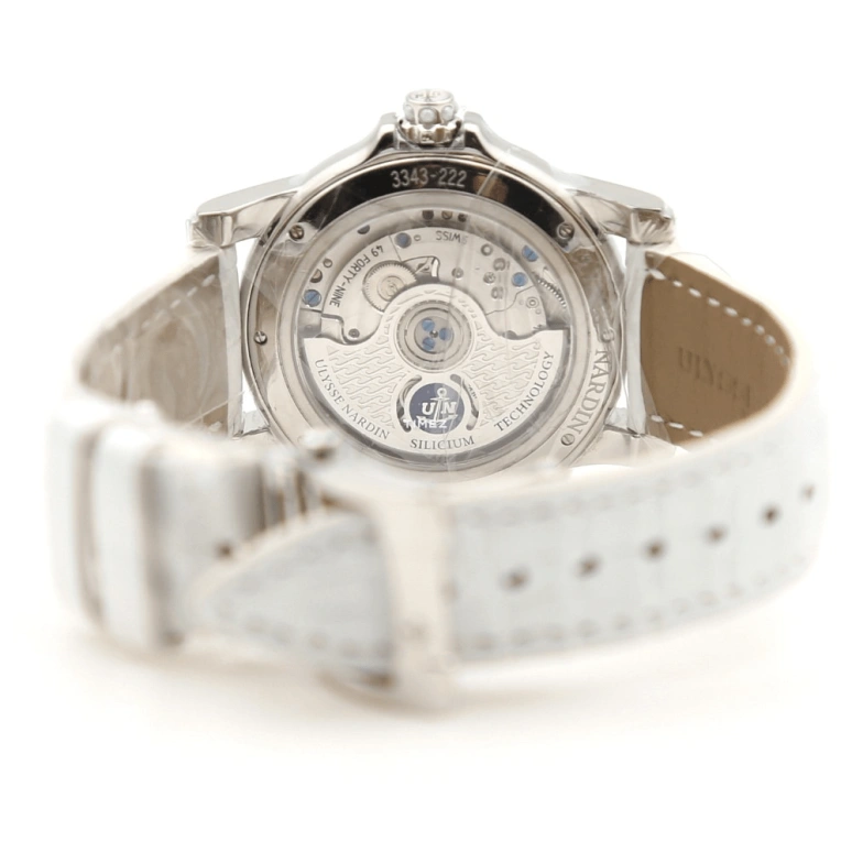 Ulysse Nardin,Dual Time 37.50mm,37.50mm,Stainless Steel,White,Automatic,Dule Time,Big Date,3343,3343-222/391
