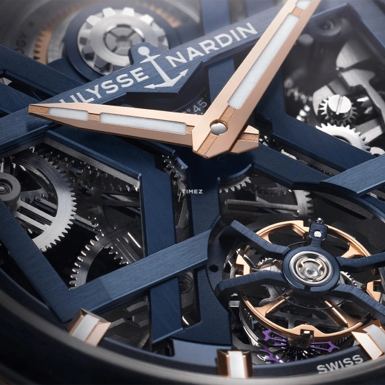 Ulysse Nardin,Blast 45mm,45mm,Rose Gold,Skeleton,Automatic,Tourbillon,Sapphire,Crystal Glass,1725,1725-400-3A/3A