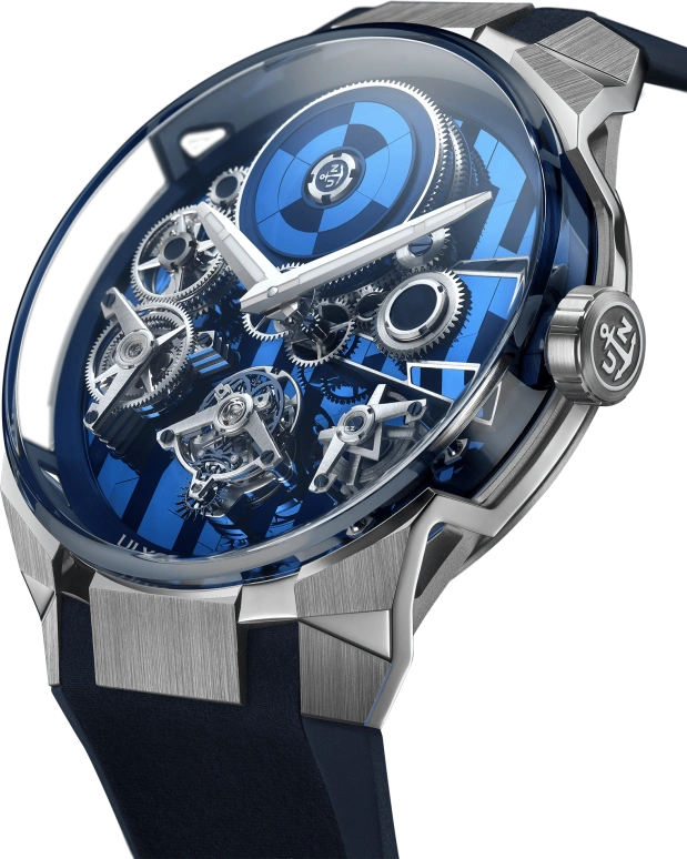 Ulysse Nardin,Blast 45mm,45mm,White Gold,Blue,Handwound,Power Reserve Indicator,Tourbillon,1760,1760-401-3A/3A