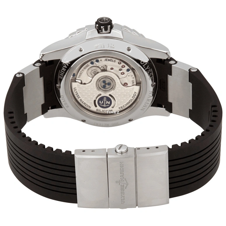 Ulysse Nardin,Diver 40mm,40mm,Stainless Steel,Black,Automatic,Day,48hours,3203,3203-190-3/12