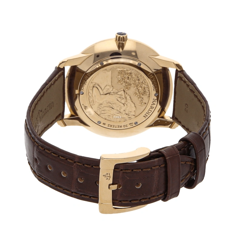 Ulysse Nardin,Classico 39mm,39mm,Rose Gold,Beige,Handwound,Sapphire,Crystal Glass,Round,8206,8206-188-2/31