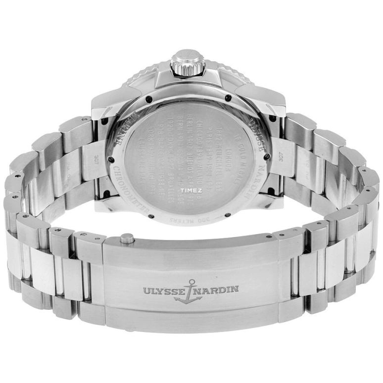 Ulysse Nardin,Marine 42.70mm,42.70mm,Stainless Steel,Black,Automatic,Day,Power Reserve Indicator,263,263-33-7/82