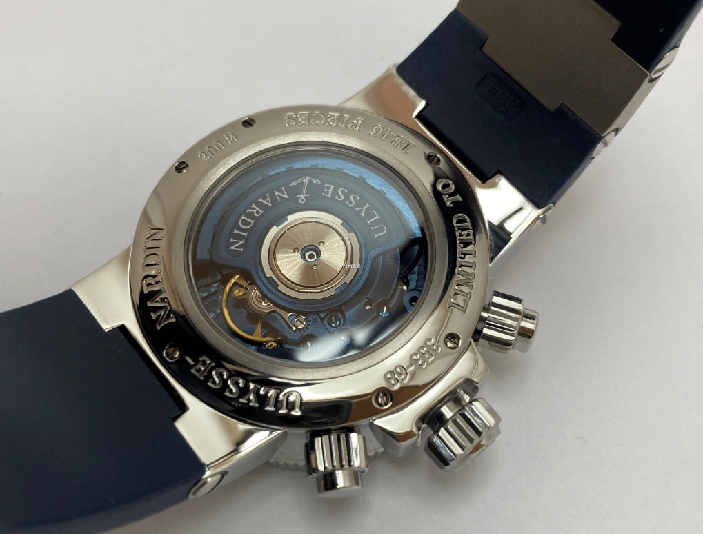 Ulysse Nardin,Marine 41mm,41mm,Stainless Steel,Blue,Automatic,Chronograph,Day,353,353-68LE-3