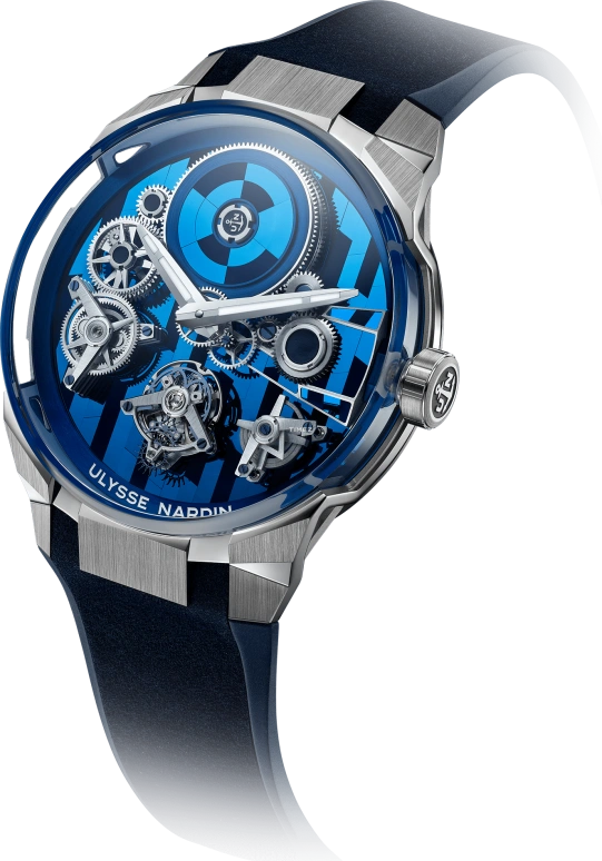 Ulysse Nardin,Blast 45mm,45mm,White Gold,Blue,Handwound,Power Reserve Indicator,Tourbillon,1760,1760-401-3A/3A