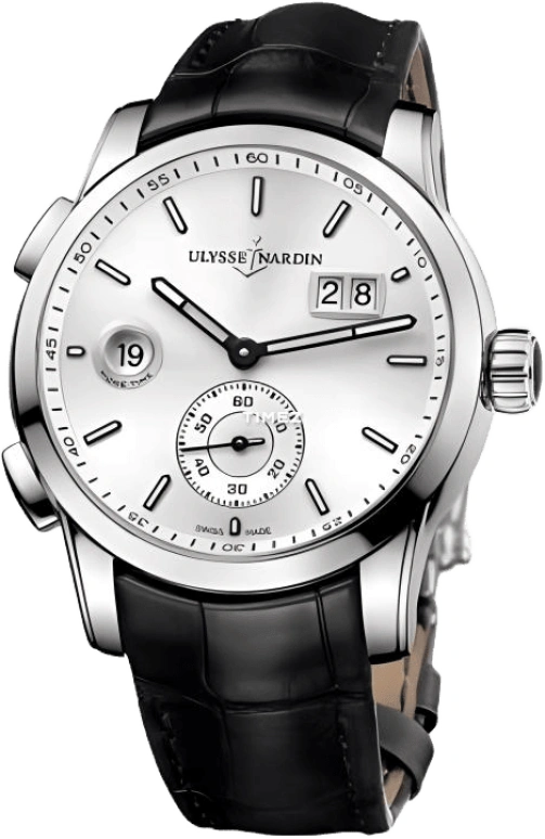 Ulysse Nardin,Classico 42mm,42mm,Stainless Steel,Silver White,Automatic,Dule Time,Big Date,3343,3343-126/91