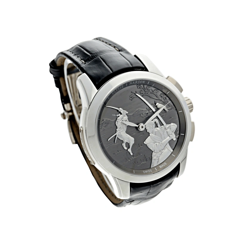 Ulysse Nardin,Classico 43mm,43mm,Platinum,Grey,Silver,Automatic,Minute Repeater,40hours,6109,6109-130/SAMOURAI