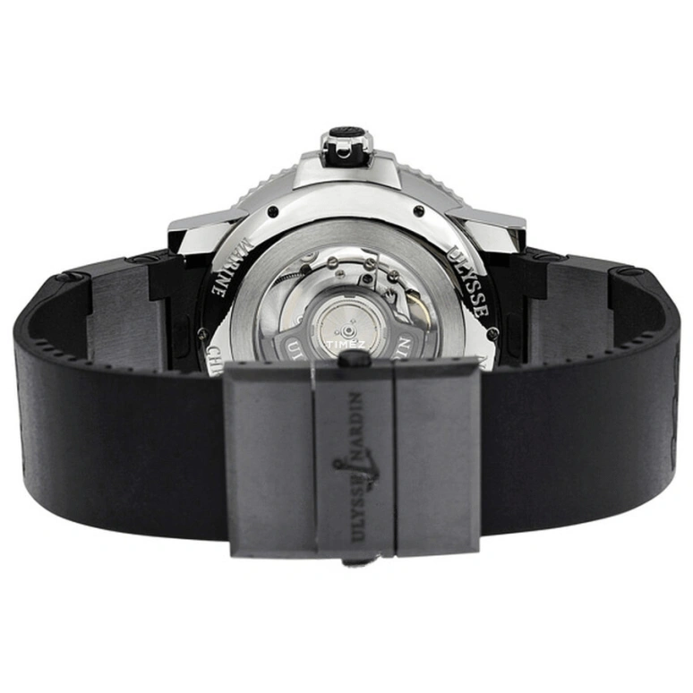 Ulysse Nardin,Marine 45mm,45mm,Titanium,Rubber,Black,Automatic,Day,Power Reserve Indicator,263,263-90-3C/72