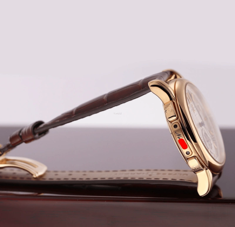 Ulysse Nardin,Classico 42mm,42mm,Rose Gold,White,Brown,Automatic,Dule Time,Big Date,246,246-55/30
