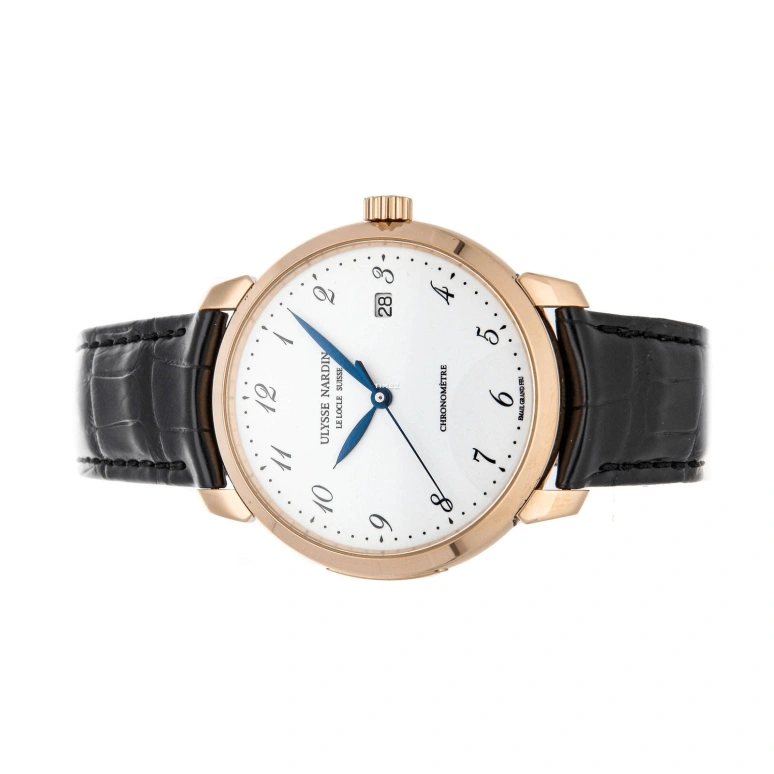 Ulysse Nardin,Classico 40mm,40mm,Rose Gold,White,Automatic,Day,42hours,8152,8152-111-2/5GF