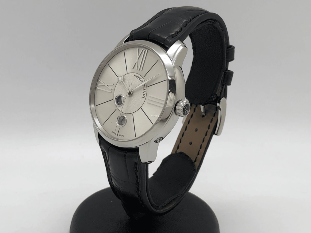 Ulysse Nardin,Classico 40mm,40mm,Stainless Steel,Silver,Automatic,Moonphase,Day,8293,8293-122-2/41