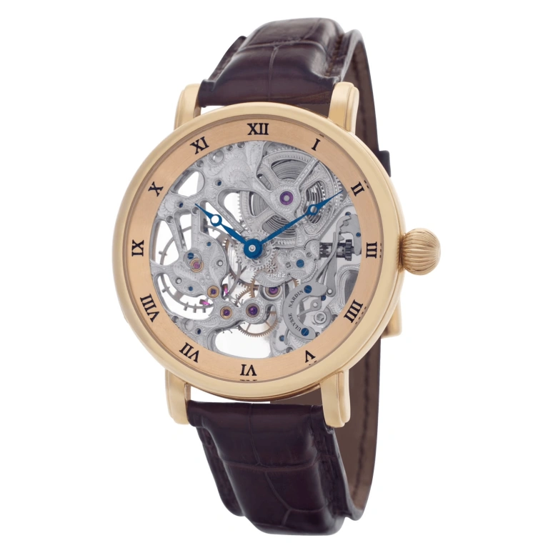 Ulysse Nardin,Maxi Skeleton 43.50mm,43.50mm,Rose Gold,Handwound,Sapphire,Crystal Glass,Round,3006,3006-200