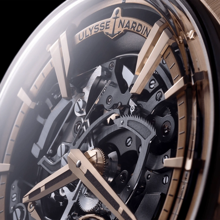 Ulysse Nardin,Blast 45mm,45mm,Rose Gold,Titanium Gold,Skeleton,Automatic,Tourbillon,60hours,6215,6215-400-3B/02