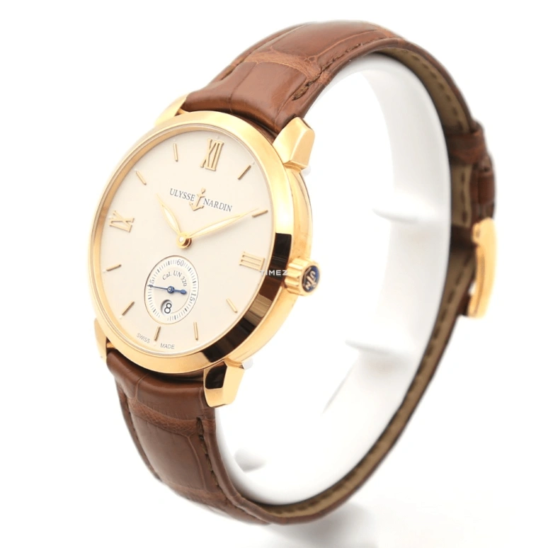 Ulysse Nardin,Classico 40mm,40mm,Rose Gold,Beige,Automatic,Day,48hours,3206,3206-136-2/31