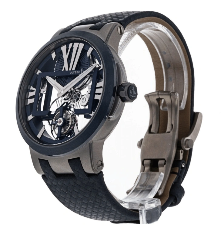 Ulysse Nardin,Executive 43mm,43mm,Titanium,Skeleton,Black,Handwound,Tourbillon,170hours,1713,1713-139
