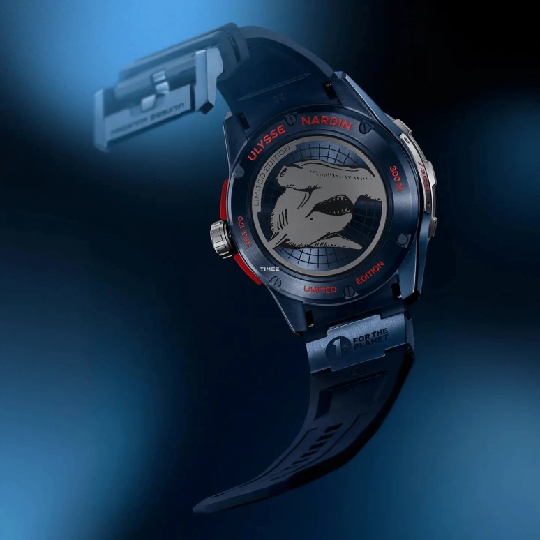 Ulysse Nardin,Diver 44mm,44mm,Titanium,Rubber,Blue,Automatic,Day,Power Reserve Indicator,Anti-magnetic,1183,1183-170LE-3A-HAMMER/3A