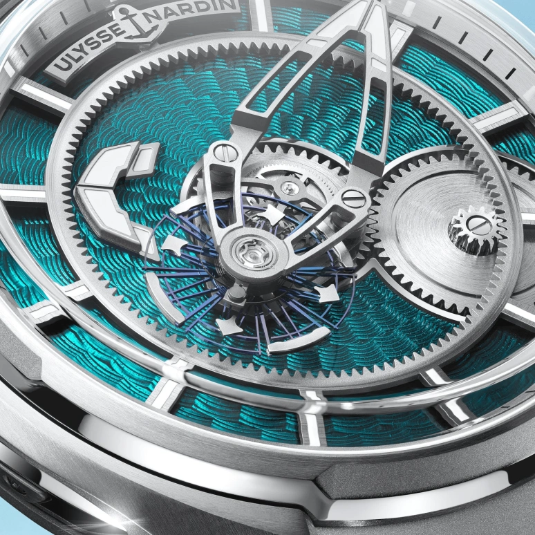 Ulysse Nardin,Freak 43mm,43mm,Titanium,Silver,Blue,Automatic,72hours,In-house Caliber,2303,2303-270LE-3AE-SED/3A