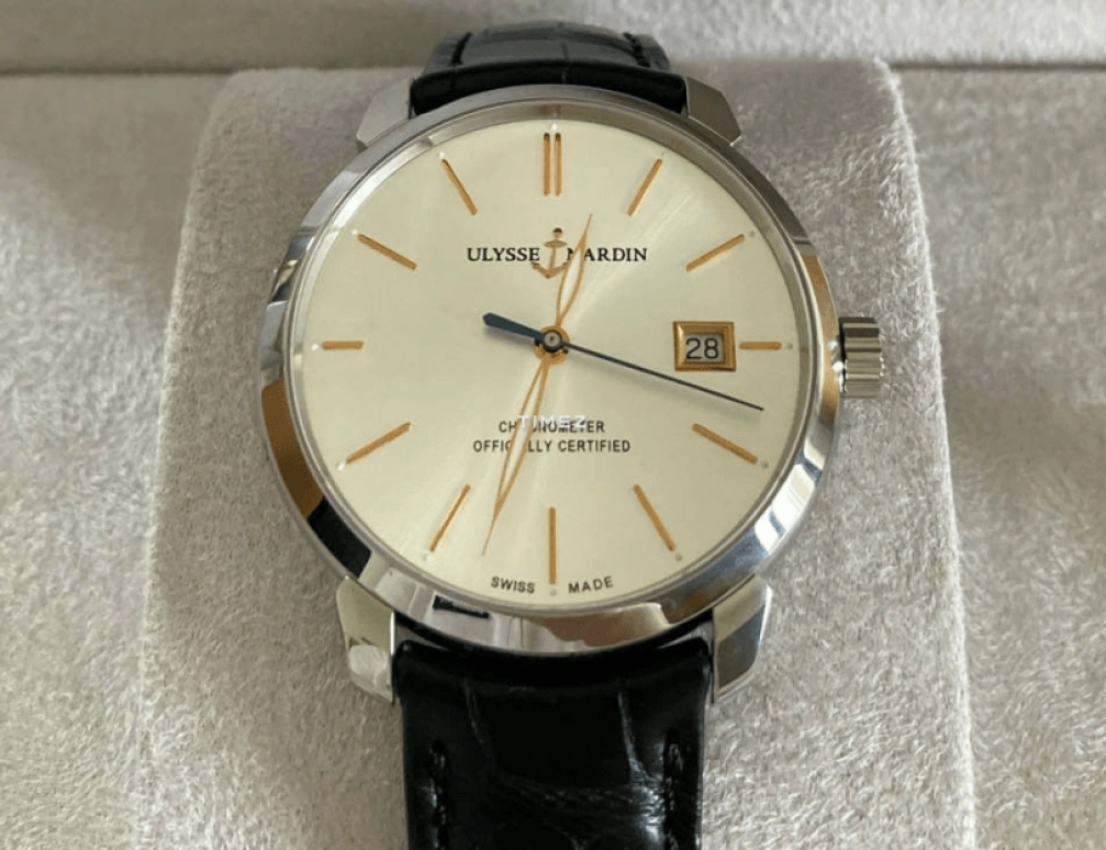 Ulysse Nardin,Other 40mm,40mm,Stainless Steel,Silver,Grey,Automatic,Day,42hours,8153,8153-111-2/90