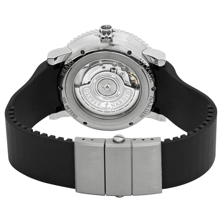 Ulysse Nardin,Diver 40mm,40mm,Stainless Steel,Black,Automatic,Day,42hours,8103,8103-101E-3C/12