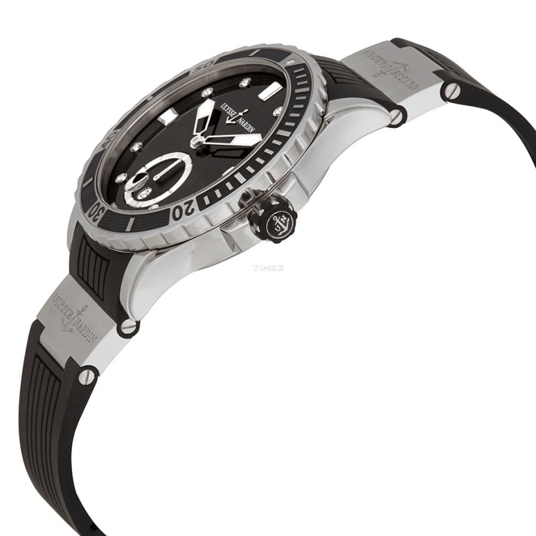 Ulysse Nardin,Diver 40mm,40mm,Stainless Steel,Black,Automatic,Day,48hours,3203,3203-190-3/12