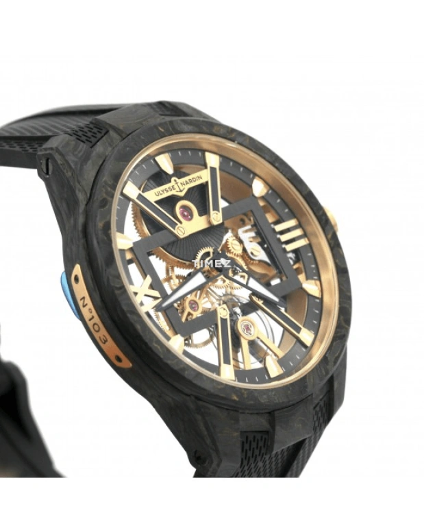 Ulysse Nardin,Other 43mm,43mm,Titanium Gold,Skeleton,Handwound,96hours,In-house Caliber,3715,3715-260-3/CARB