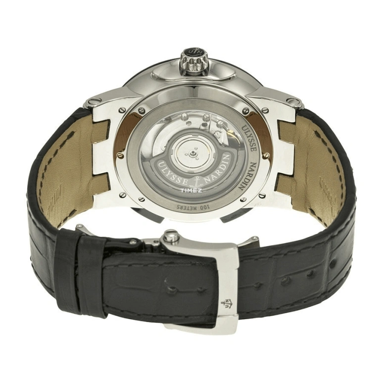 Ulysse Nardin,Dual Time 43mm,43mm,Stainless Steel,Ceramic,Silver,Grey,Automatic,Dule Time,Big Date,243,243-00/421