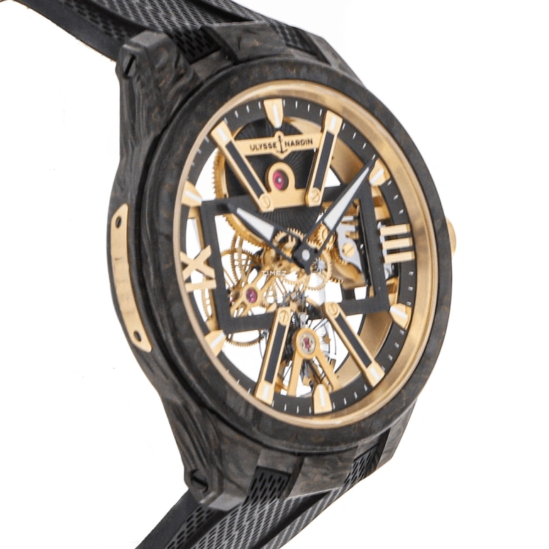 Ulysse Nardin,Other 43mm,43mm,Titanium Gold,Skeleton,Handwound,96hours,In-house Caliber,3715,3715-260-3/CARB
