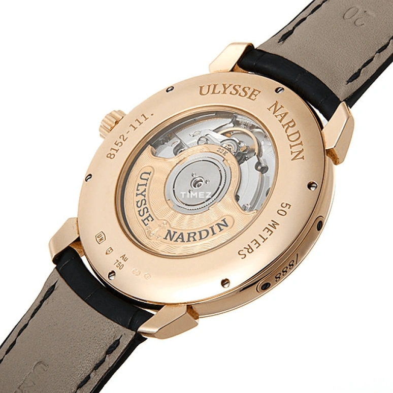 Ulysse Nardin,Classico 40mm,40mm,Rose Gold,White,Automatic,Day,42hours,8152,8152-111-2/5GF