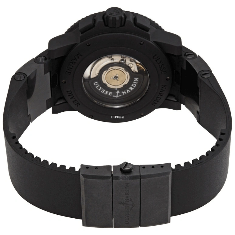 Ulysse Nardin,Diver 45.80mm,45.80mm,Stainless Steel,Rubber,Black,Automatic,Chronograph,Day,353,353-92-3C