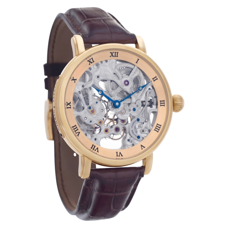 Ulysse Nardin,Maxi Skeleton 43.50mm,43.50mm,Rose Gold,Handwound,Sapphire,Crystal Glass,Round,3006,3006-200