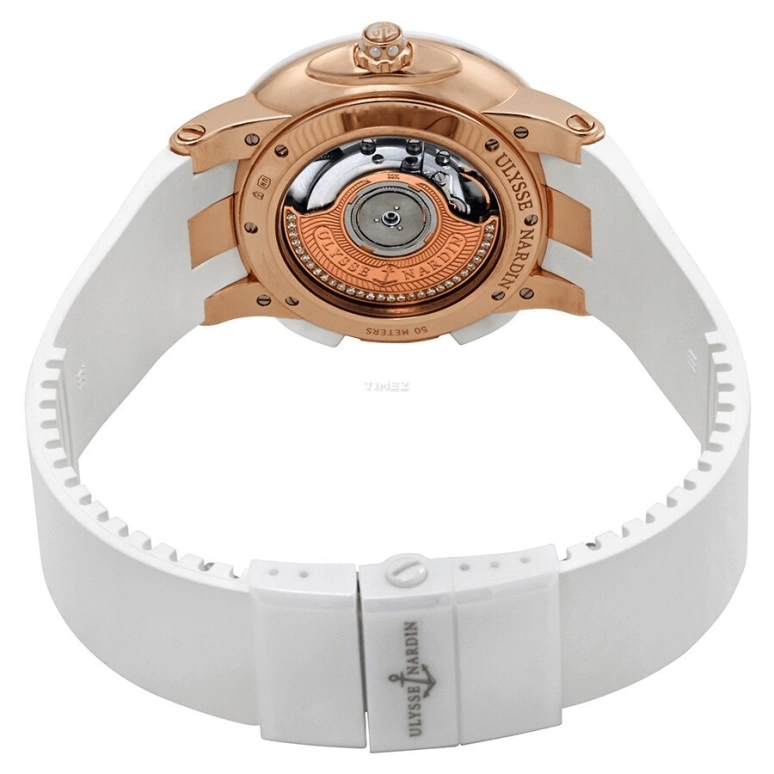 Ulysse Nardin,Dual Time 40mm,40mm,Rose Gold,Ceramic,White,Automatic,Dule Time,Big Date,246,246-10-3/391