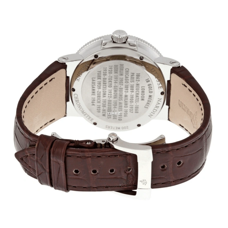 Ulysse Nardin,Marine 41mm,41mm,Stainless Steel,Brown,Automatic,Day,Power Reserve Indicator,263,263-66/625