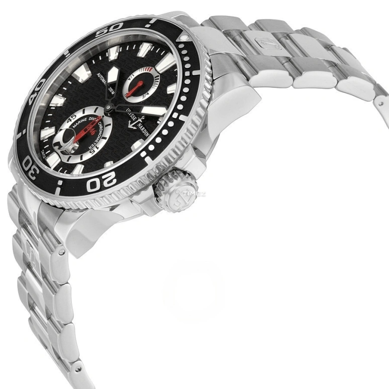 Ulysse Nardin,Marine 42.70mm,42.70mm,Stainless Steel,Black,Automatic,Day,Power Reserve Indicator,263,263-33-7/82