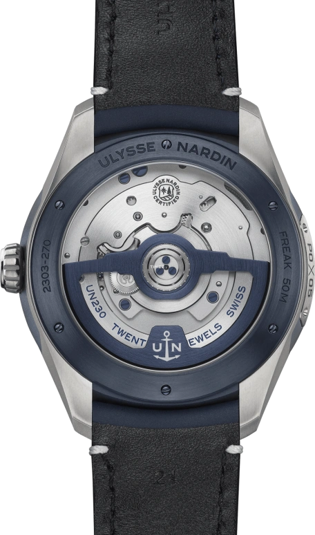 Ulysse Nardin,Freak 43mm,43mm,Titanium Gold,Blue,Automatic,72hours,In-house Caliber,2303,2303-270.1/03