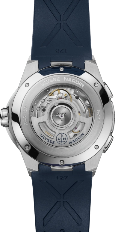 Ulysse Nardin,Blast 42mm,42mm,Stainless Steel,Blue,Automatic,Day,Dule Time,243,243-20-3/43