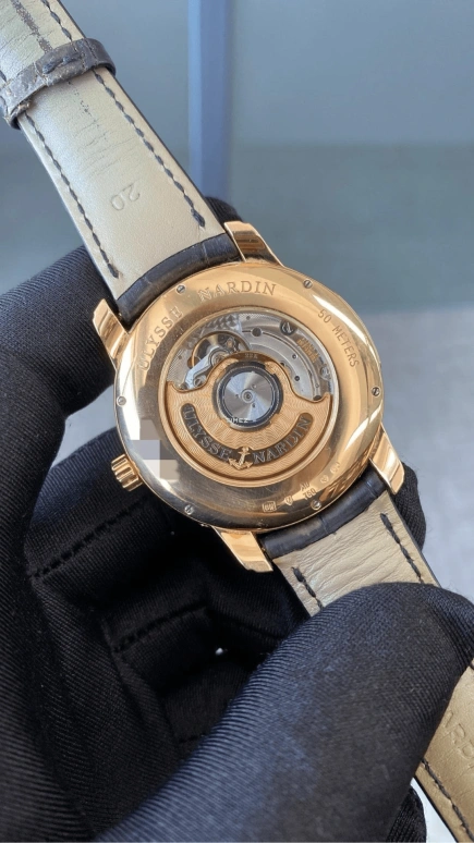 Ulysse Nardin,Classico 40mm,40mm,Rose Gold,Black,Automatic,Moonphase,Day,8296,8296-122B-2/422