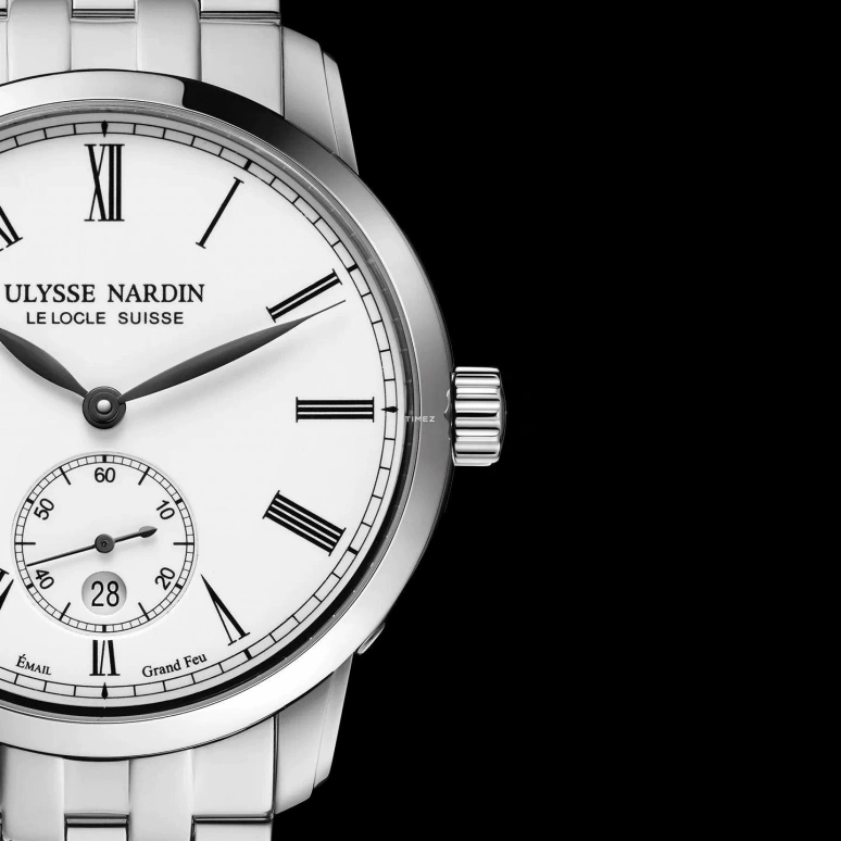 Ulysse Nardin,Classico 40mm,40mm,Stainless Steel,White,Automatic,Day,48hours,3203,3203-136-7/E0-42