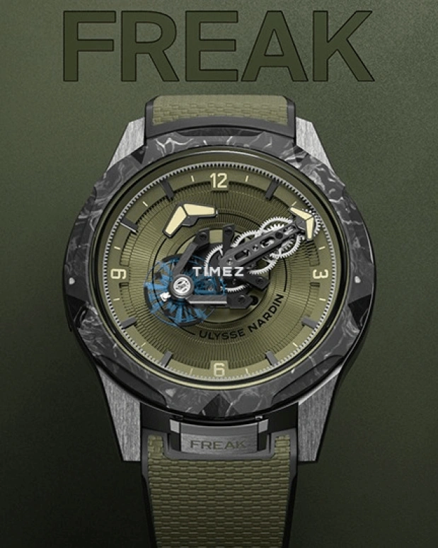 Ulysse Nardin,Freak 44mm,44mm,Titanium,Khaki Green,Automatic,Sapphire,Round,2403,2403-500-8A/3A