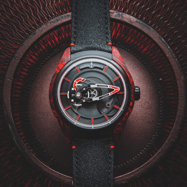 Ulysse Nardin,Freak 43mm,43mm,Titanium Gold,Black,Automatic,72hours,In-house Caliber,2303,2303-270/MAGMA-BQ