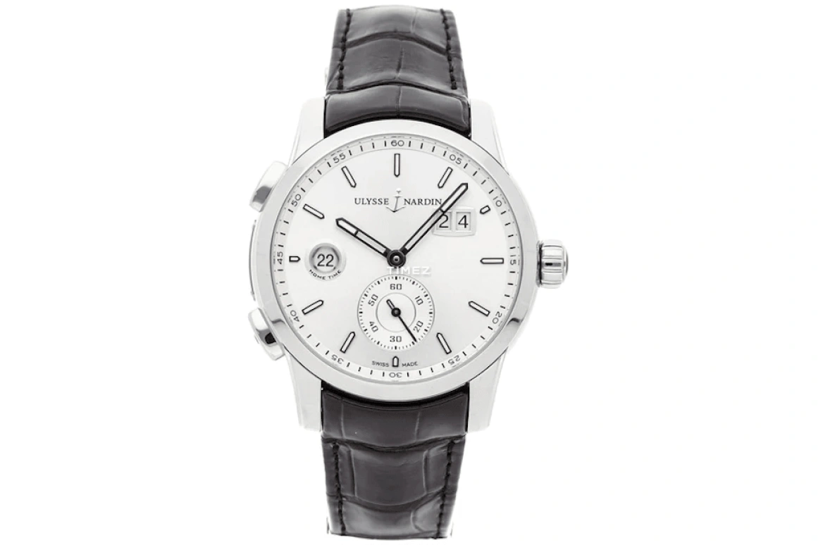 Ulysse Nardin,Classico 42mm,42mm,Stainless Steel,Silver White,Automatic,Dule Time,Big Date,3343,3343-126/91