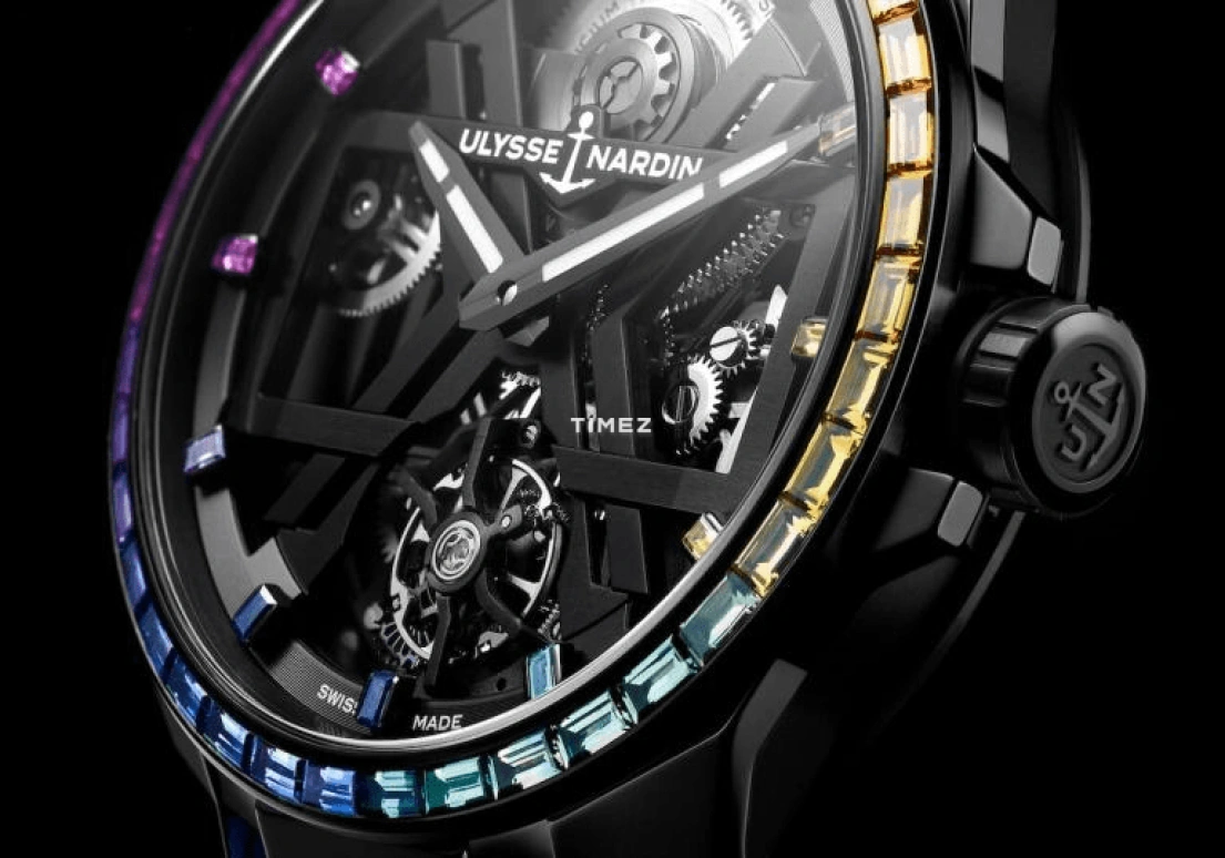 Ulysse Nardin,Blast 45mm,45mm,Titanium Gold,Luminous,Skeleton,Black,Rainbow,Automatic,Tourbillon,72hours,1723,1723-400B1LE-2B-RAIN/3A