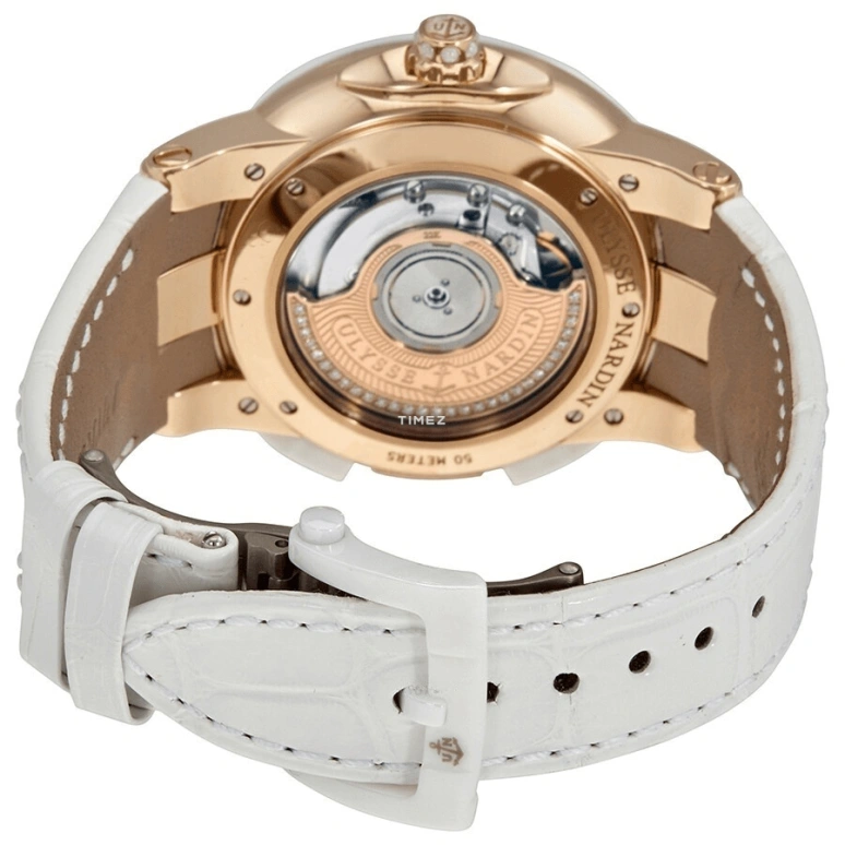 Ulysse Nardin,Dual Time 40mm,40mm,Rose Gold,Ceramic,White,Automatic,Dule Time,Big Date,246,246-10/391