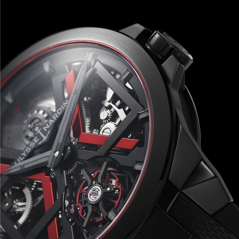 Ulysse Nardin,Blast 45mm,45mm,Titanium Gold,Skeleton,Black,Automatic,Tourbillon,72hours,1723,1723-400/BLACK