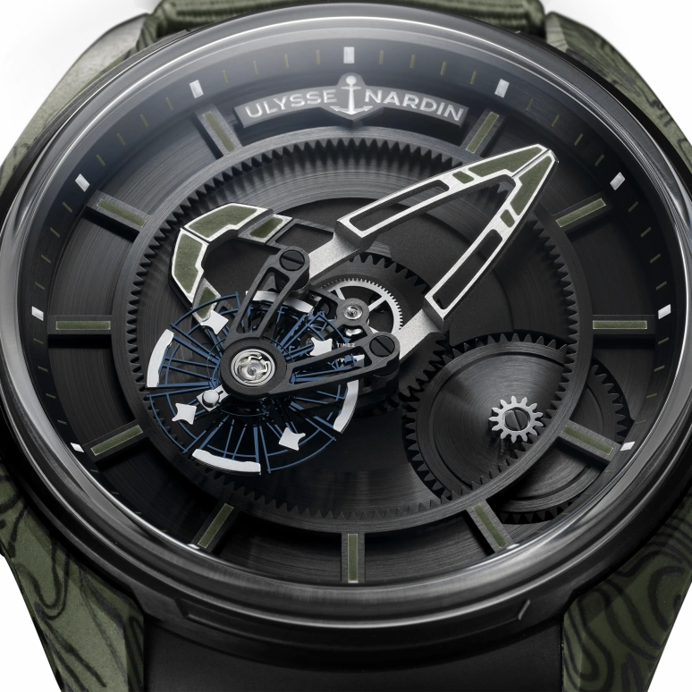 Ulysse Nardin,Freak 43mm,43mm,Resin,Titanium,Carbon,Skeleton,Automatic,Sapphire,Crystal Glass,Round,2303,2303-270-2A-KAKI/0B