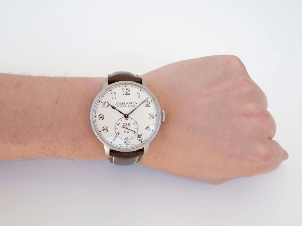 Ulysse Nardin,Marine 44mm,44mm,Stainless Steel,White,Automatic,60hours,In-house Caliber,1183,1183-320LE/60