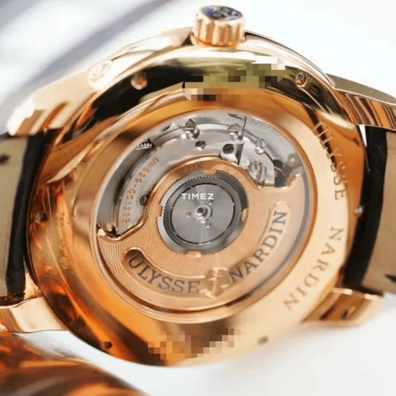 Ulysse Nardin,Classico 40mm,40mm,Rose Gold,Black,Automatic,Moonphase,Day,8296,8296-122B-2/42