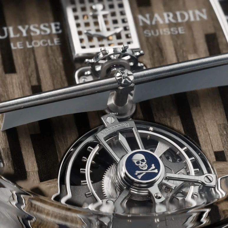Ulysse Nardin,Marine 44mm,44mm,Platinum,Brown,Handwound,Tourbillon,In-house Caliber,6329,6329-100LE-9A-CORSAIRE/1A