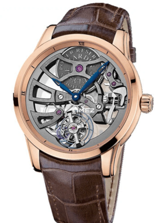 Ulysse Nardin,Other 44mm,44mm,Red Gold,Skeleton,Handwound,170hours,In-house Caliber,1702,1702-129
