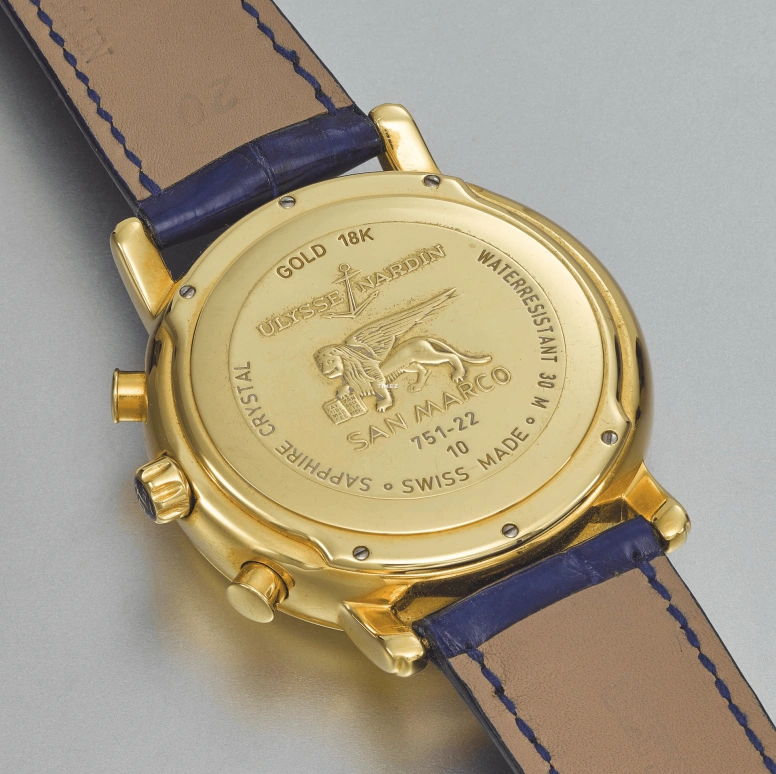 Ulysse Nardin,San Marco 40mm,40mm,Yellow Gold,Blue,Automatic,Grande Sonnerie,Petite Sonnerie,751,751-22