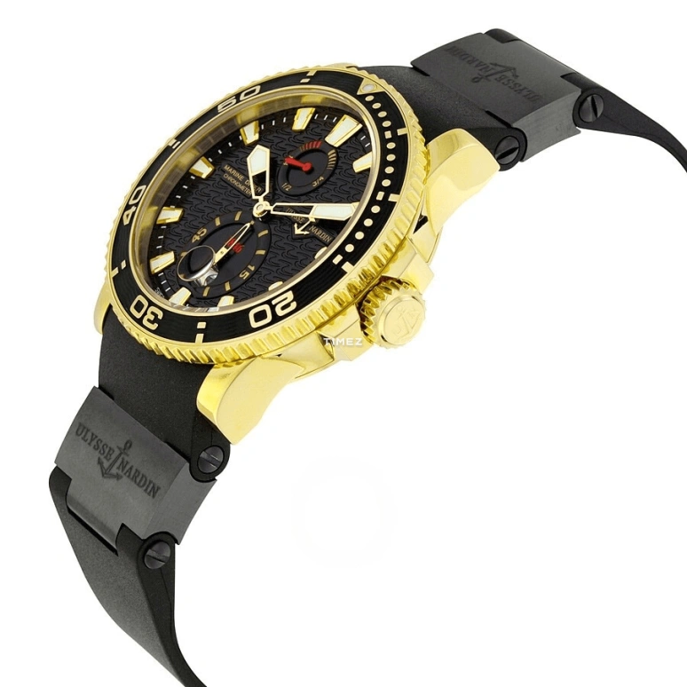 Ulysse Nardin,Diver 42.70mm,42.70mm,Rose Gold,Black,Automatic,Day,Power Reserve Indicator,266,266-33-3C/922